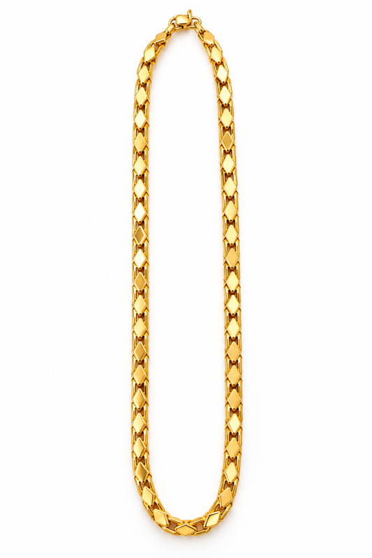 Johnson 1G Gold Italian Chain for Men – 20 Inch Premium Gold Finish Chain for Gents